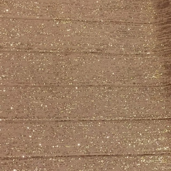 HH sparkly gold bandage dress - Picture 6 of 8